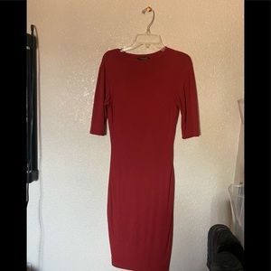 Red midi dress♥️